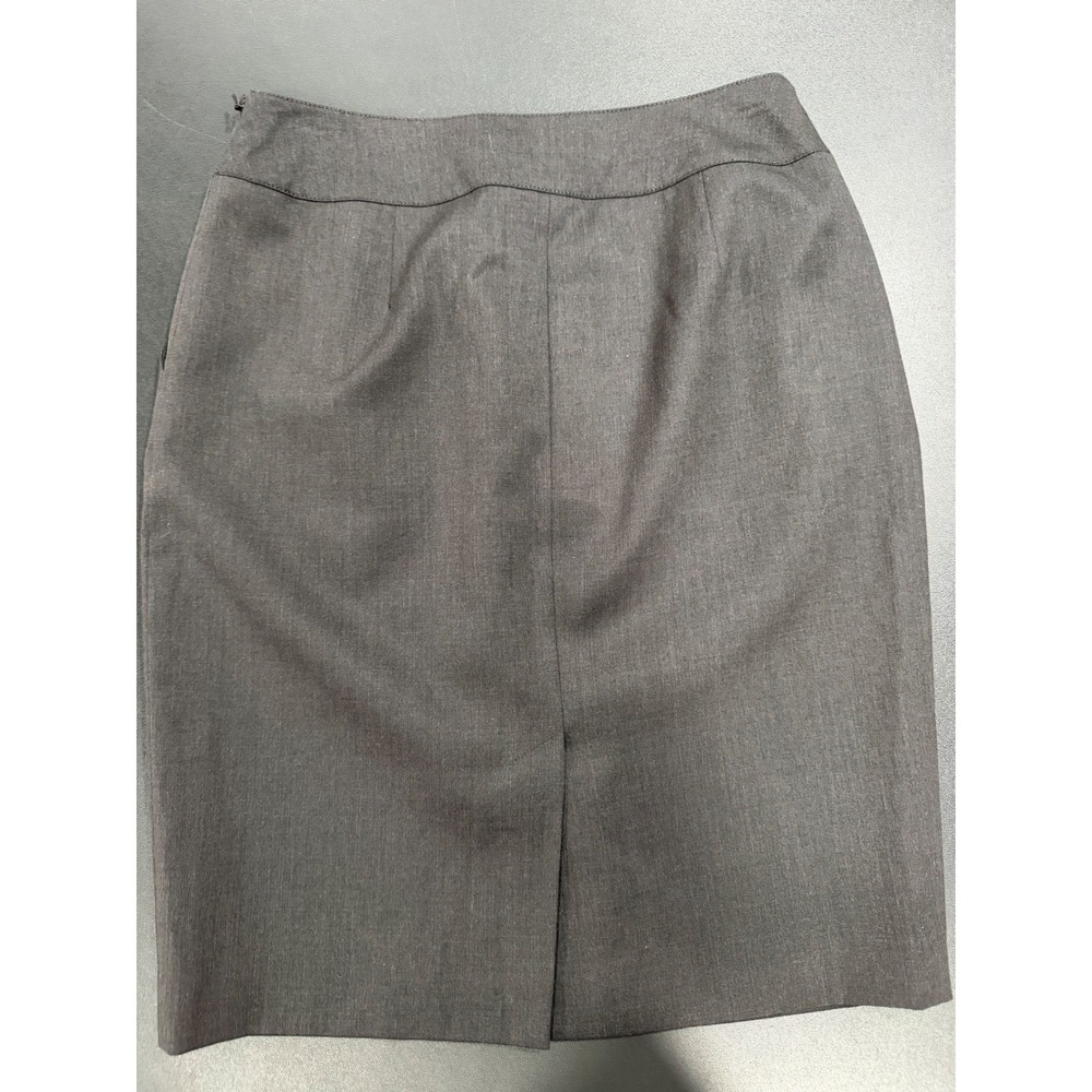 Worth New York 100% Wool Charcoal Gray Pencil Skirt Womens 6 Professional Career - Picture 4 of 6